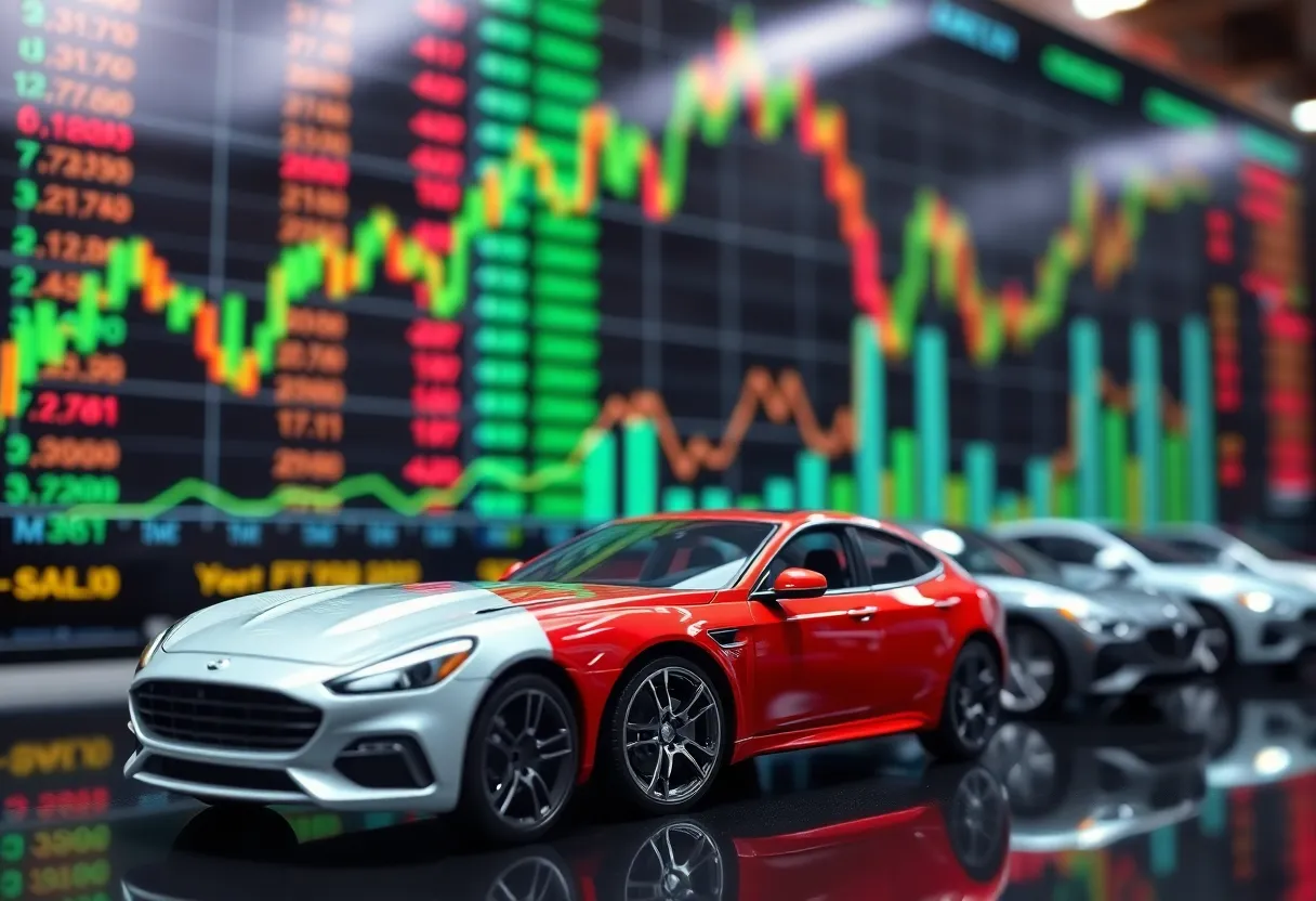 Representation of Carvana's market growth and stock performance