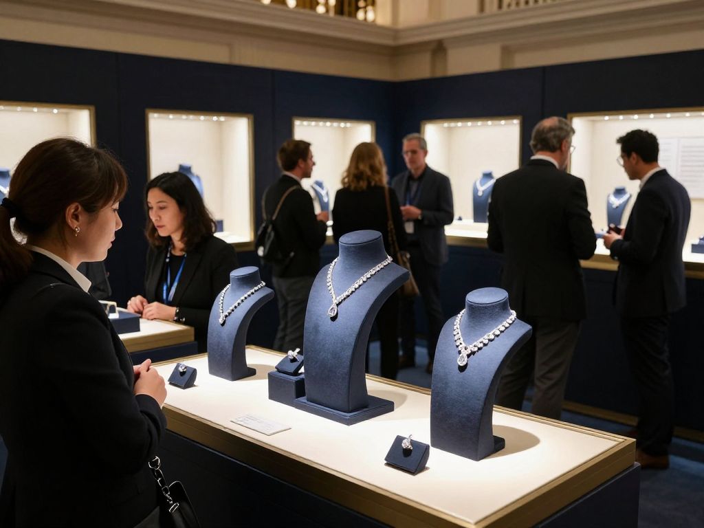 Luxury jewelry displays at the Centurion Jewelry Show in Phoenix