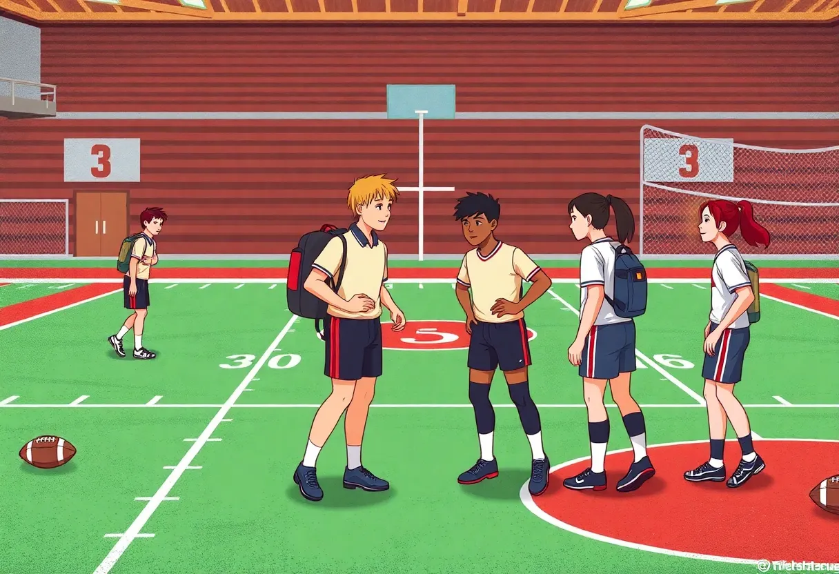 Chino Valley High School sports community engaged in practice