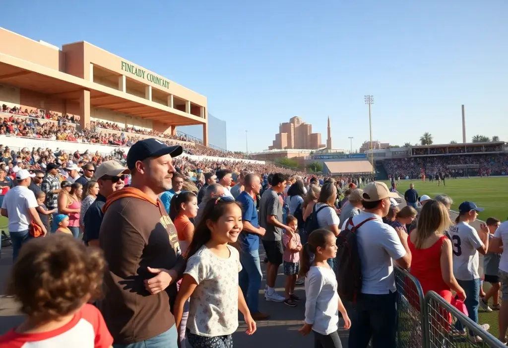 Community gathering in Phoenix with sports and outdoor activities