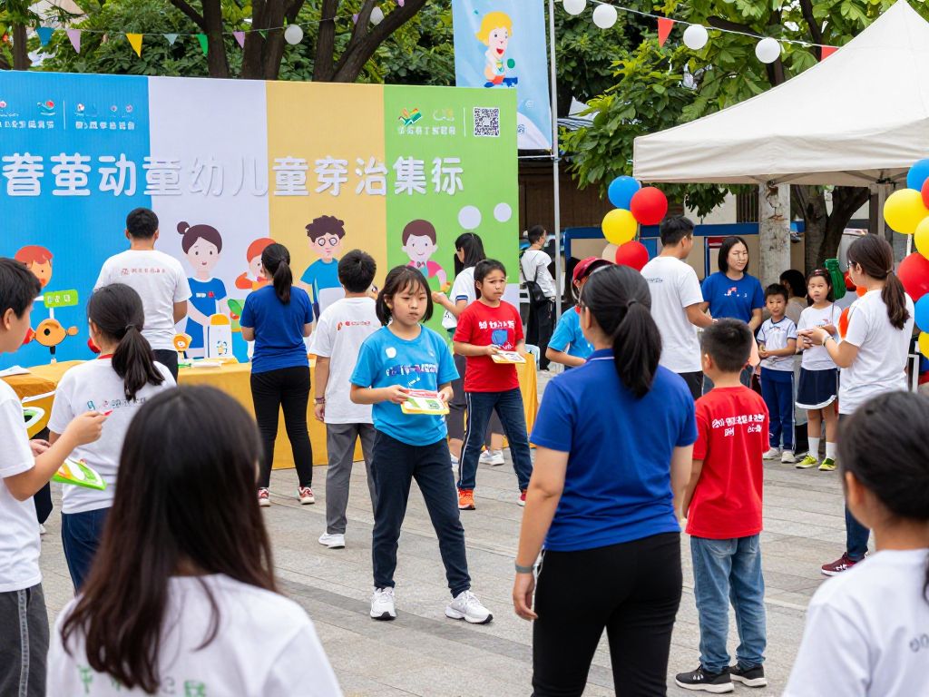 Community members gathering at a fundraising event for St. Jude Children's Research Hospital.