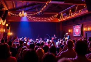 Audience enjoying a country music tribute concert at Celebrity Theatre