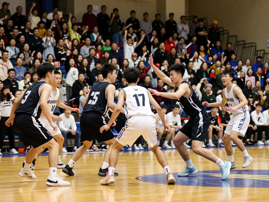 Crespi boys basketball team celebrating their comeback victory