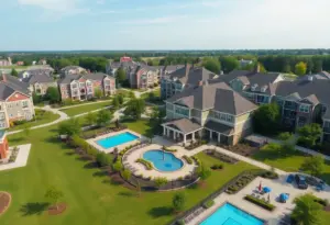 Exterior view of Desert Sky affordable housing community in Phoenix