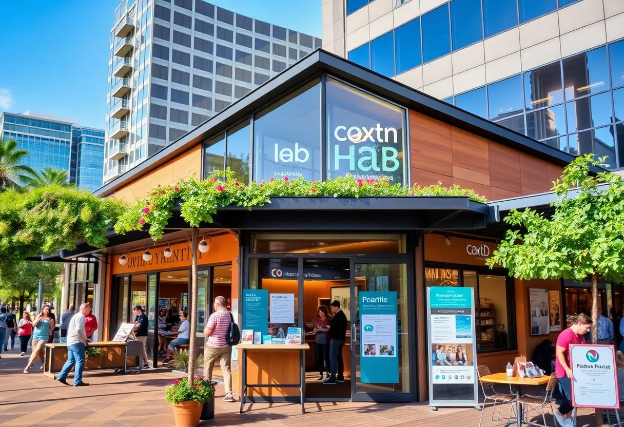 DTPHX Community Resource Hub in downtown Phoenix providing resources to residents.