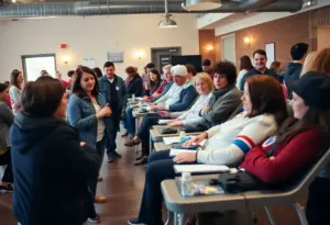 Community members participating in a blood donation event in El Mirage