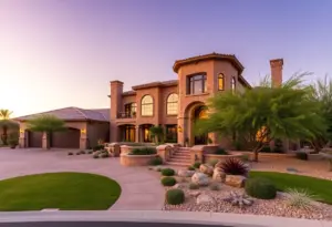 Luxurious Scottsdale home with elegant architecture