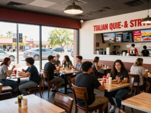 New Fazoli's restaurant in Surprise, Arizona, highlighting vibrant dining community.