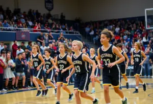 Fountain Hills High School basketball team playing against Scottsdale Christian Academy