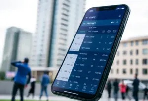 Visual representation of Golden Camel's sports betting app interface.