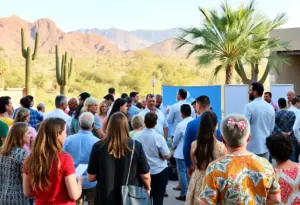 Participants engaging in a health conference in Phoenix, Arizona.