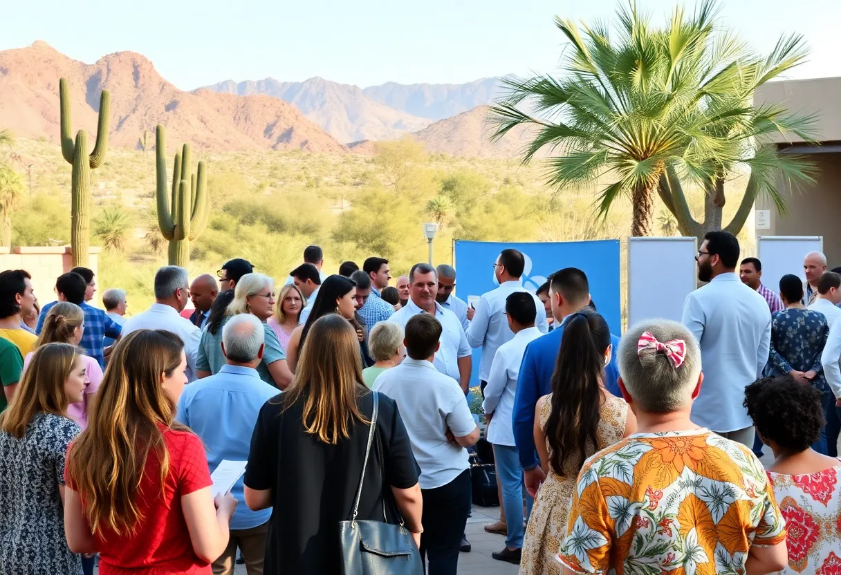 Participants engaging in a health conference in Phoenix, Arizona.
