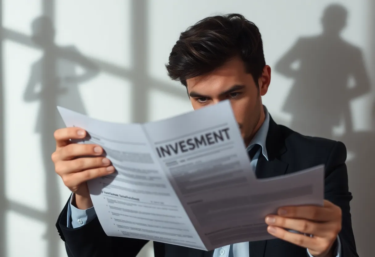 Conceptual representation of investment fraud