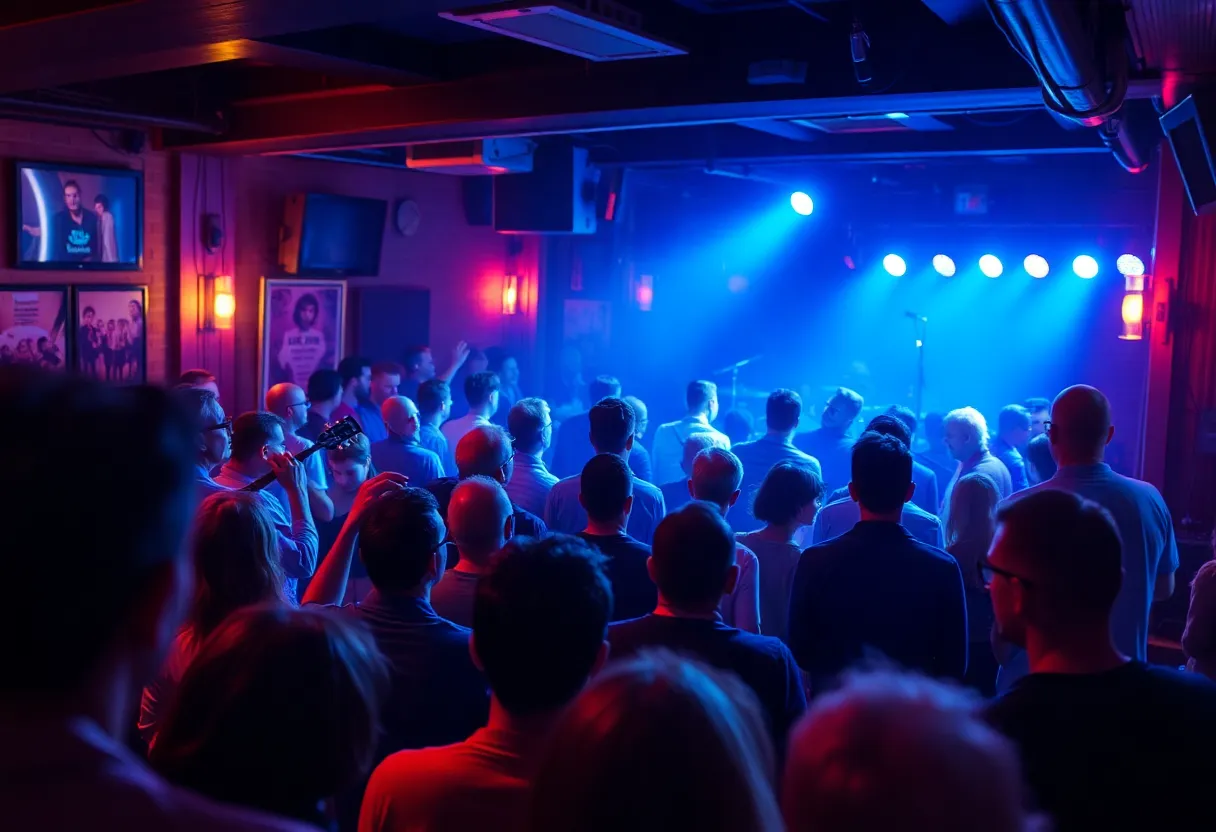 Audience enjoying live blues music at The Rhythm Room