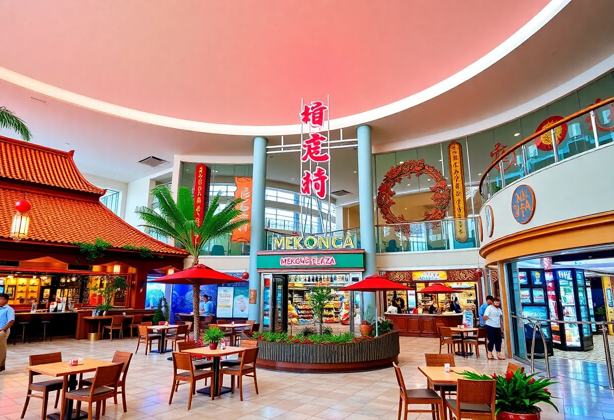 Exterior view of the expanded Mekong Plaza in Mesa, Arizona