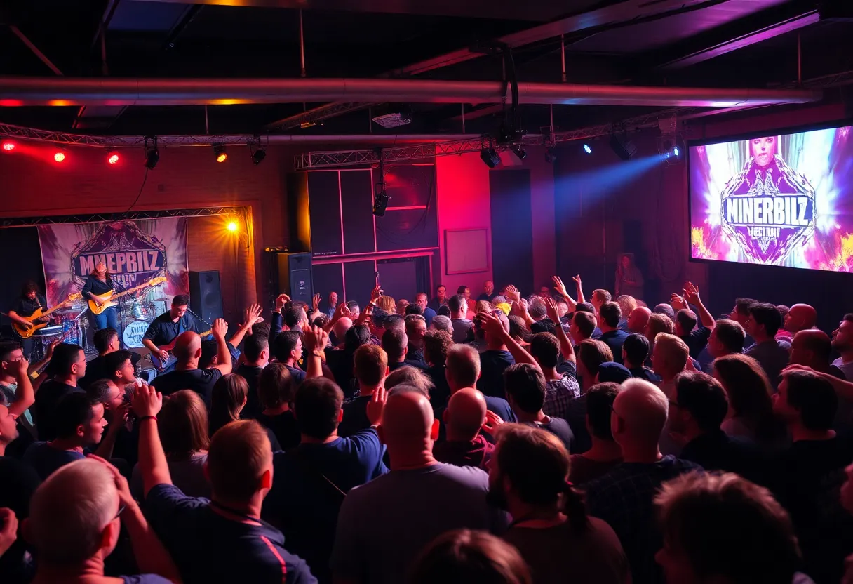 Crowd enjoying live music during Mel C's birthday bash at VERTIGO in Phoenix
