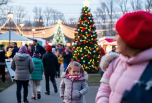 Families enjoying the MerryCopa Holiday Festival at Copper Sky Regional Park