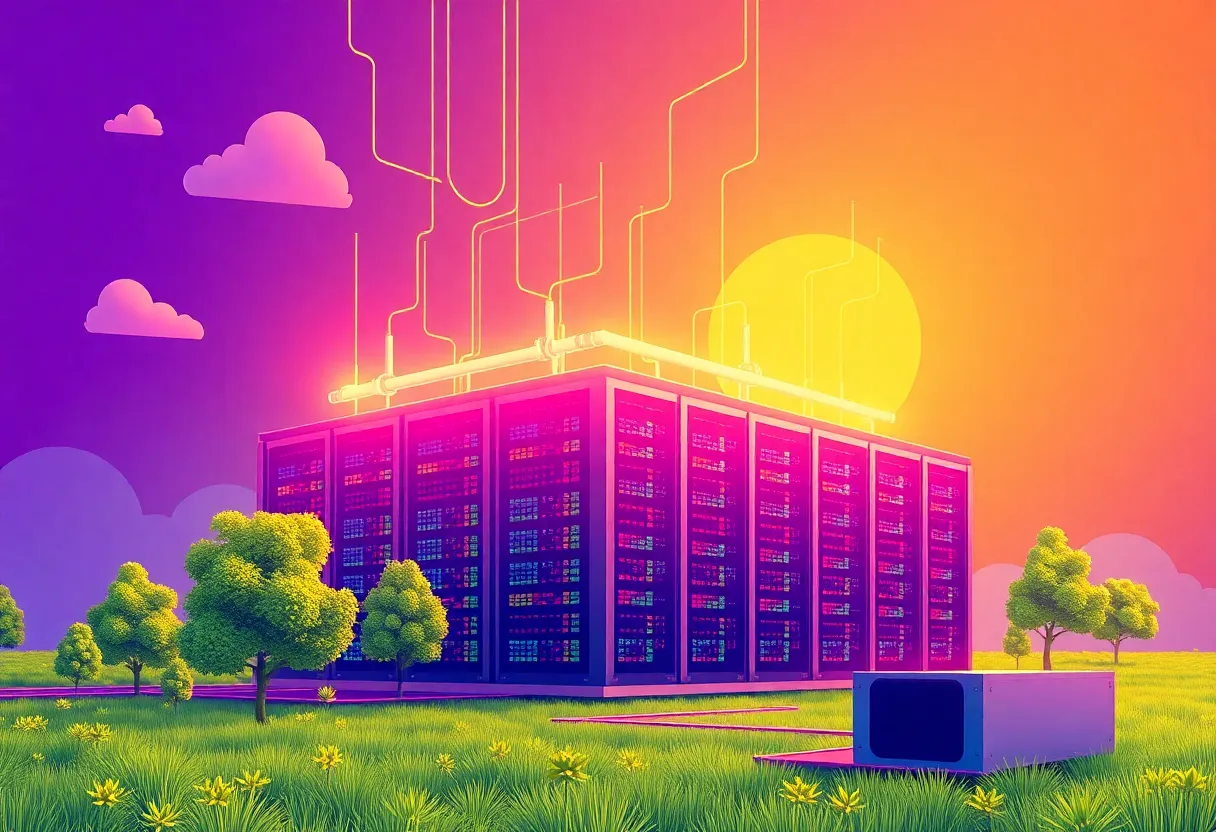 AI data center powered by microreactors