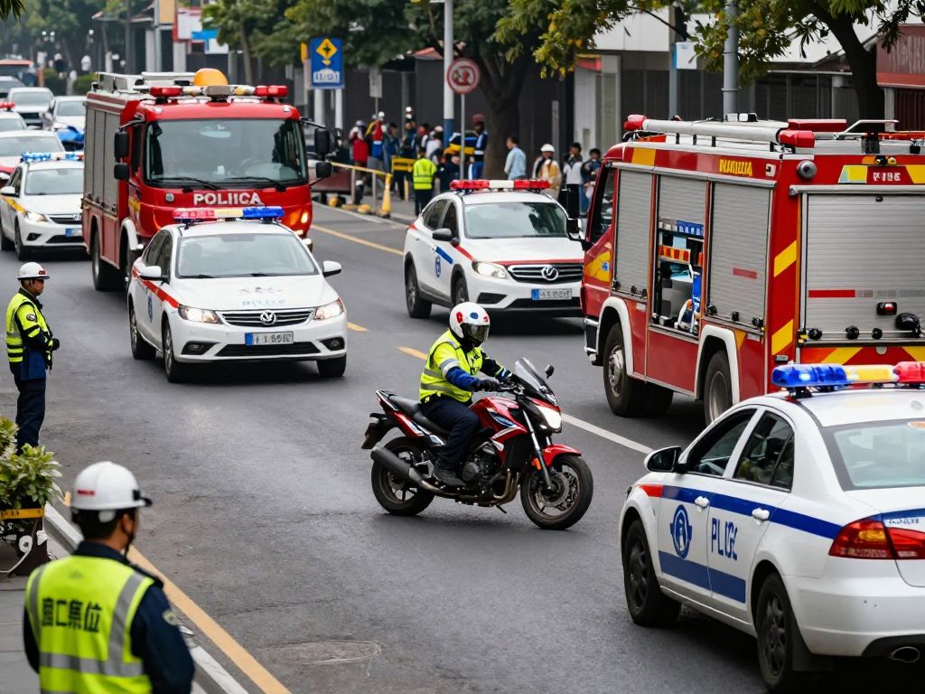 Emergency response to a motorcycle crash in Surprise AZ