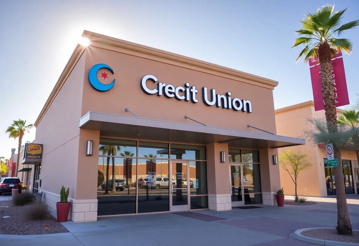 Exterior view of Mountain America Credit Union in Phoenix, Arizona.