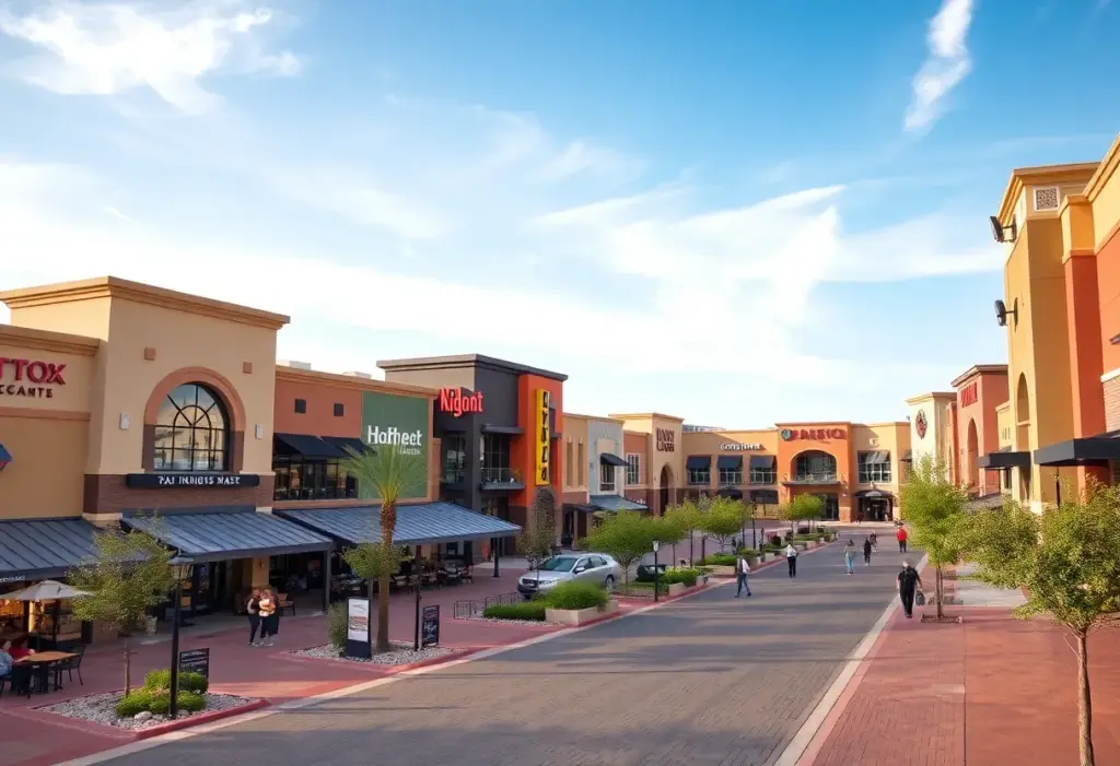 Rendering of the new retail development in Surprise, Arizona