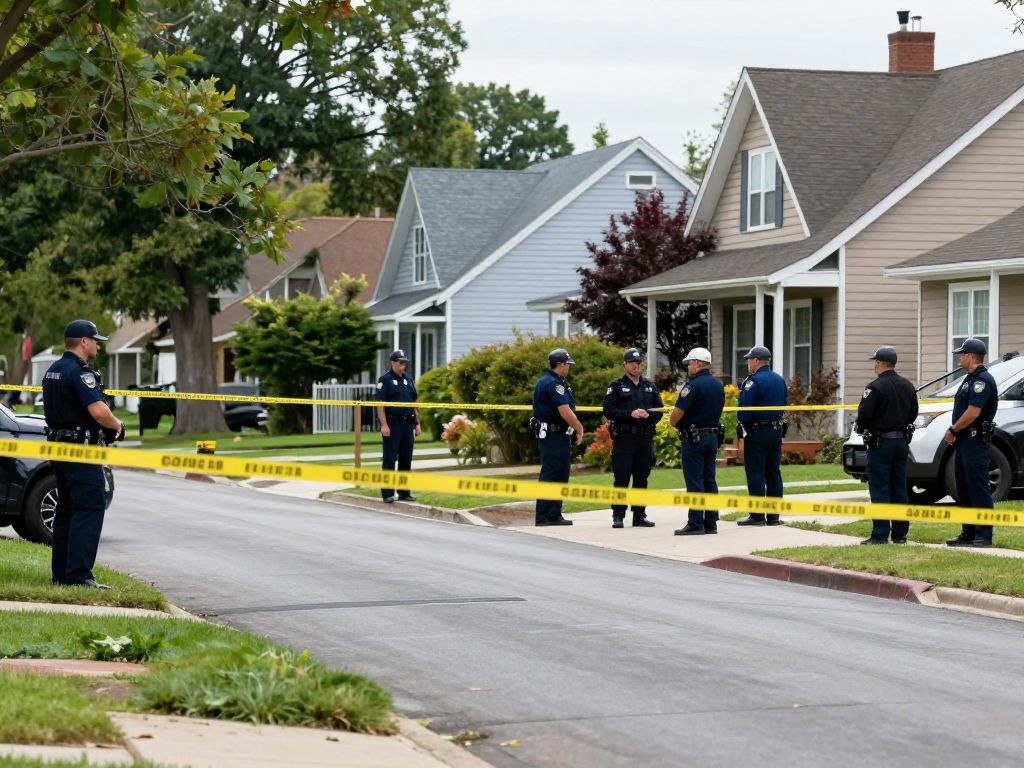 Police investigating a shooting scene in North Phoenix