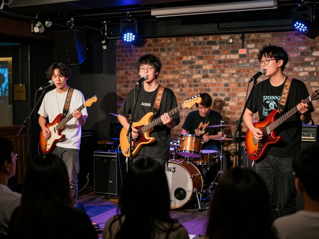 Live performance of the indie pop band People Who Could Fly.