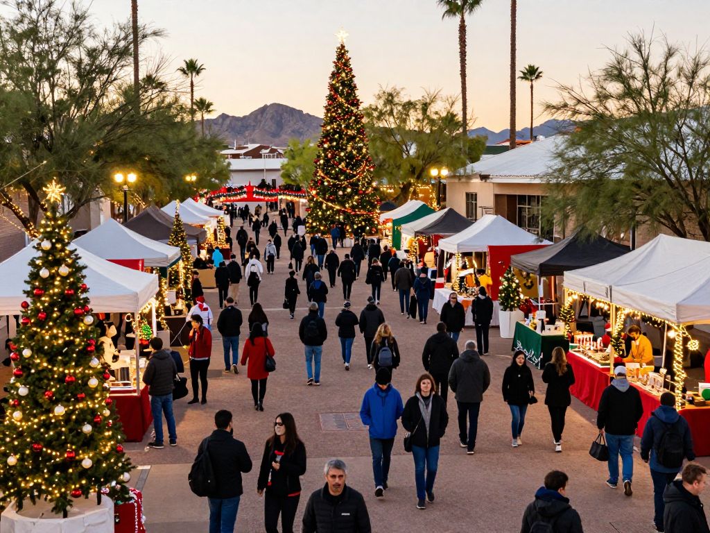 Christmas decorations and festivities in Phoenix AZ