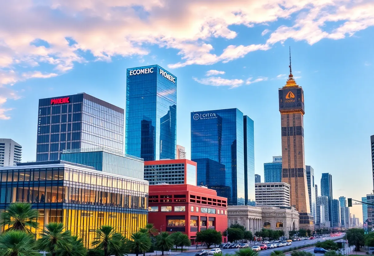 Overview of Phoenix showcasing economic development and growth.