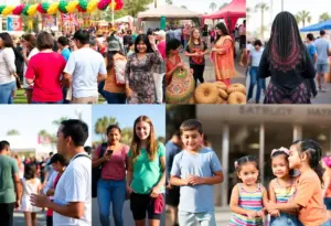 A diverse group of people participating in free community events in Phoenix.