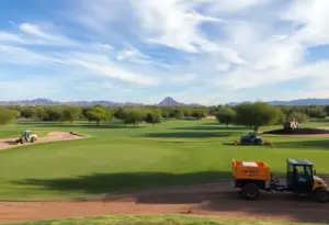 Renovation of a golf course in Phoenix, Arizona