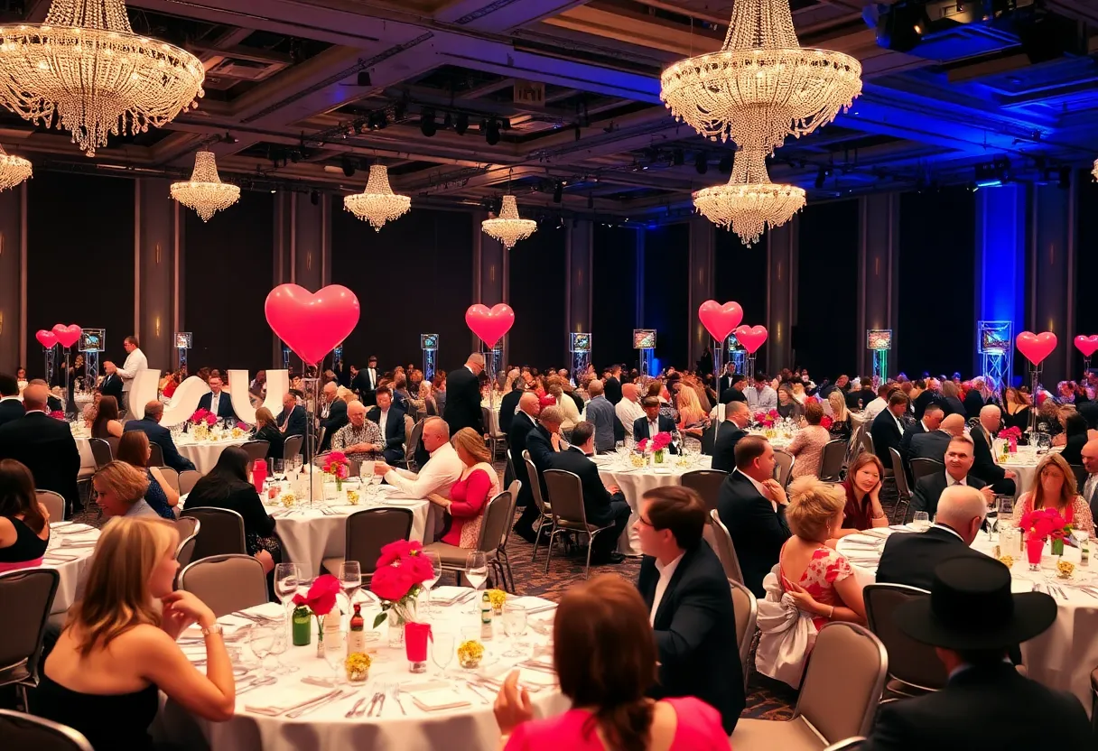 Elegant gathering at the Phoenix Heart Ball.
