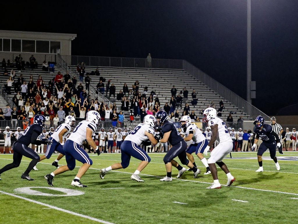 High school football teams in action in Phoenix