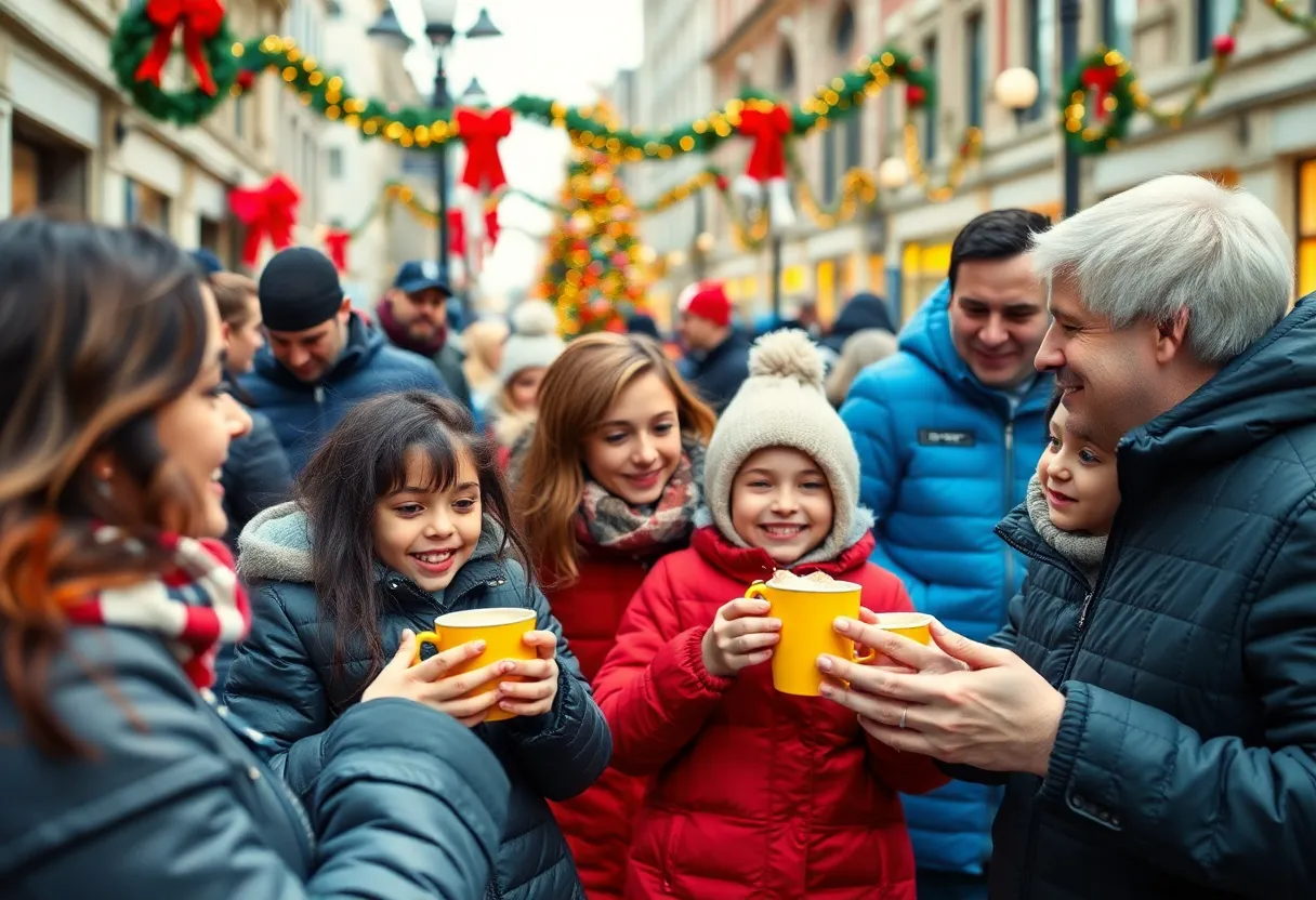 Families enjoying holiday events in Phoenix