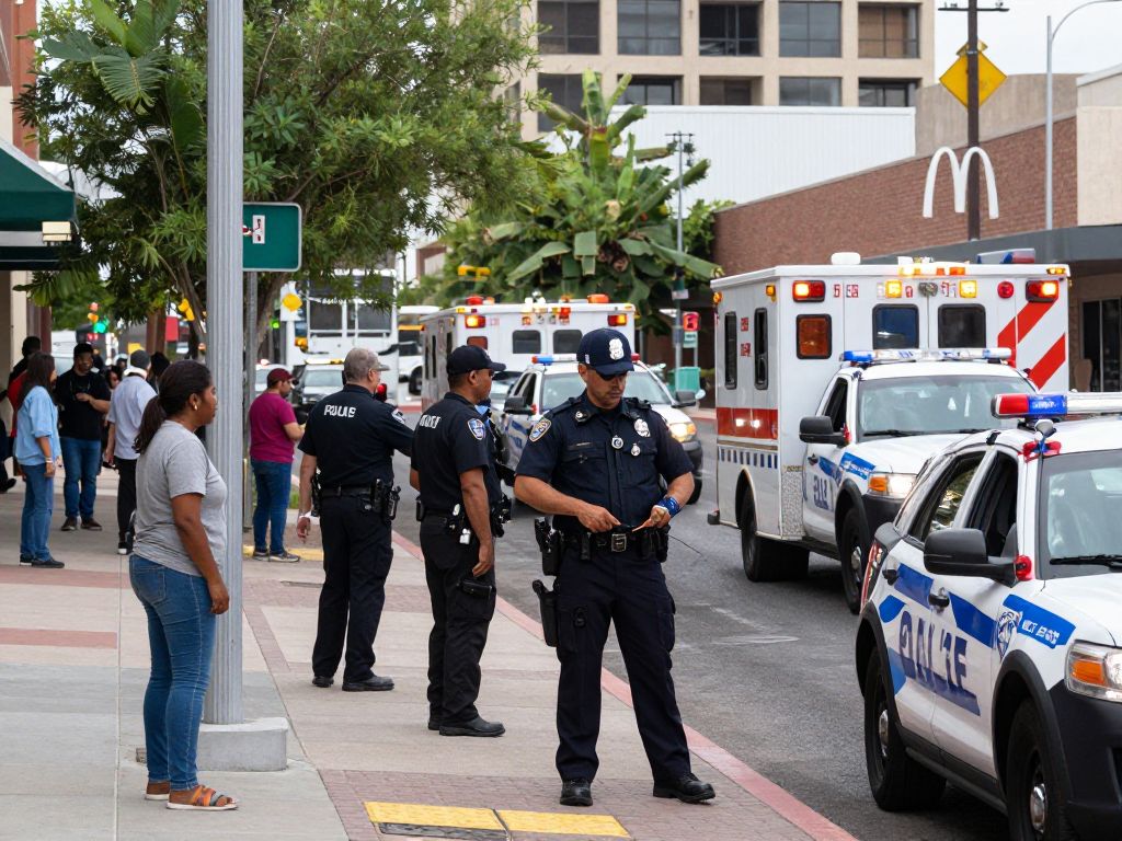 Police vehicles responding to an incident in Phoenix