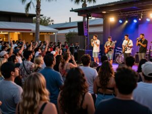 Crowd enjoying live music in Phoenix
