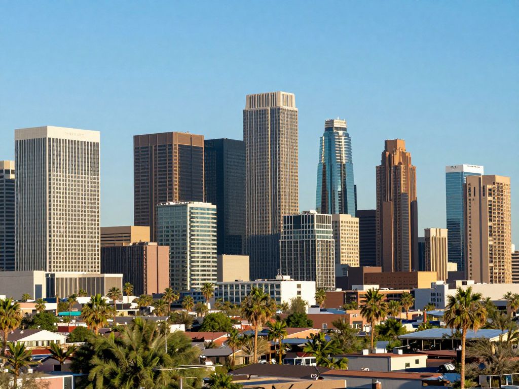 City skyline of Phoenix, Arizona highlighting modern real estate