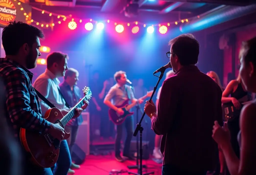 Local musicians performing at the Phoenix Rock Lottery event