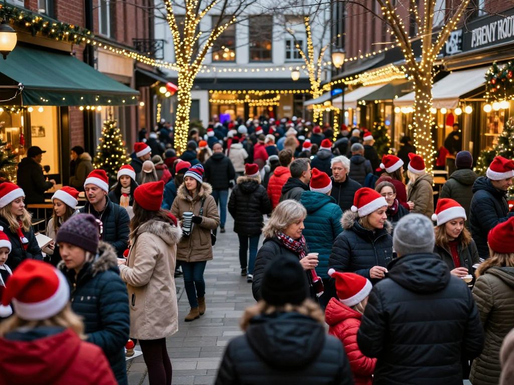 Families enjoying the Phillips Law Group Santa Party in Phoenix