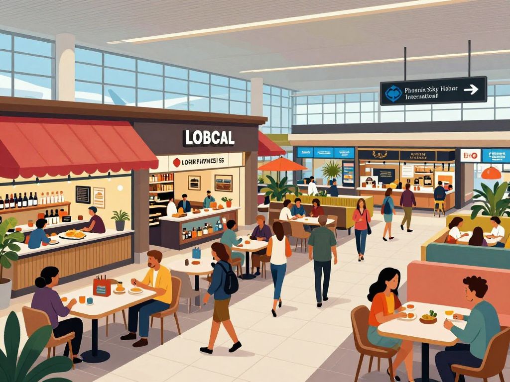 New restaurants and shops at Phoenix Sky Harbor International Airport's Terminal 4