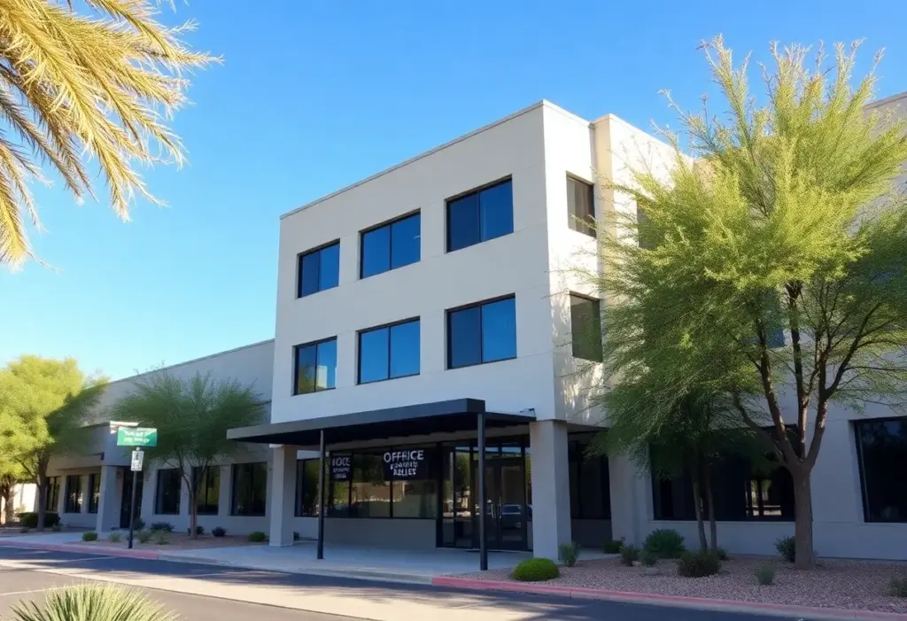 Three-story office building in Scottsdale, Arizona