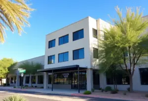 Three-story office building in Scottsdale, Arizona