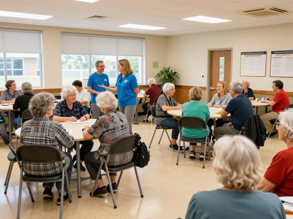 Seniors participating in programs at the Cesar Chavez Community Center in Phoenix