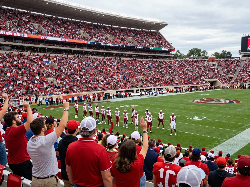 Crowd at the Snoop Dogg Arizona Bowl featuring college football teams