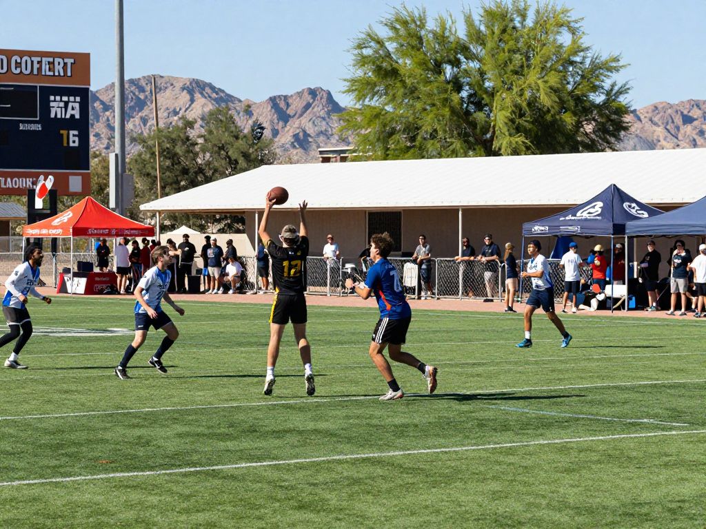 Crowd cheering at a Southern Arizona sports event