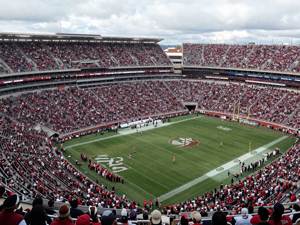 Aerial view of a packed college football stadium during the Sun Bowl.