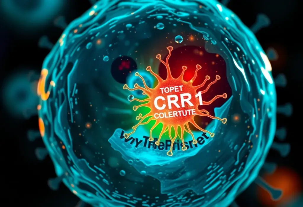 Illustration of TORC1 functioning as a central computer within a cell.