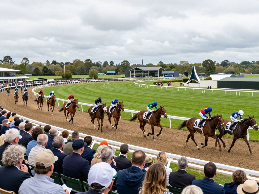 Spectators enjoying the revitalized Turf Paradise horse racing track