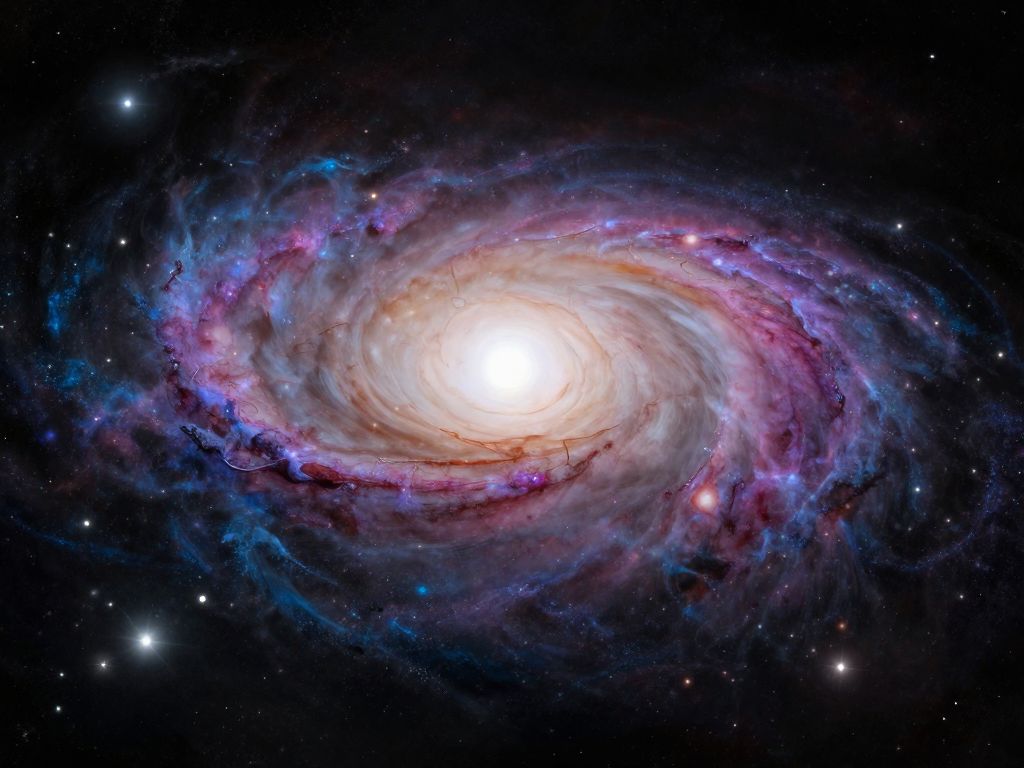 Illustration of the dual nature of the galaxy Virgil observed by University of Arizona astronomers.