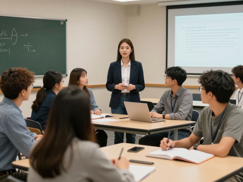 Students collaborating in an academic setting at the University of Arizona